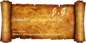 Jobbágy Gusztáv névjegykártya