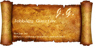 Jobbágy Gusztáv névjegykártya